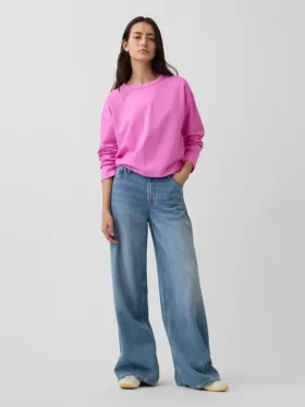 Pletené oversized zkrácené tričko