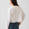 Pletené oversized zkrácené tričko