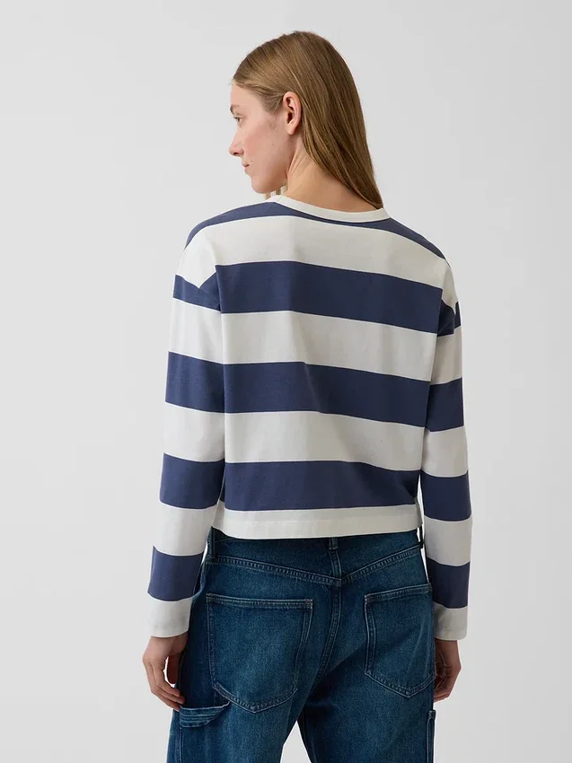 Pletené oversized zkrácené tričko