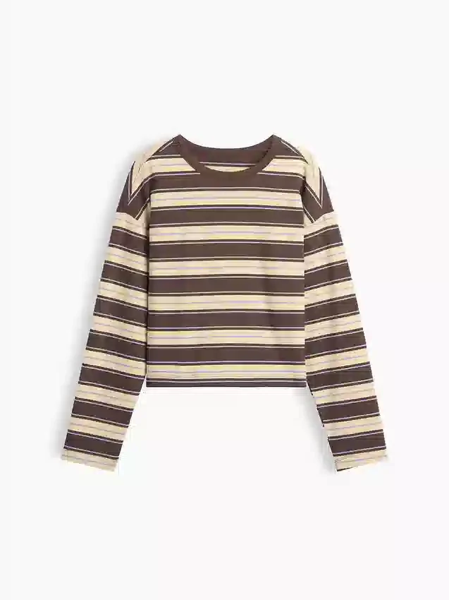 Pletené oversized zkrácené tričko