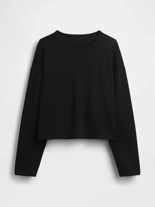 Pletené oversized zkrácené tričko