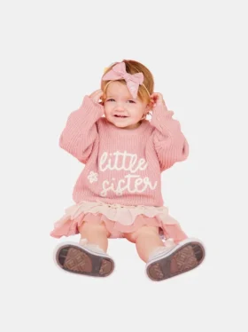 Pletený svetr „Sweet Wink Little Sister“