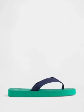 Plátěné žabky na platformě