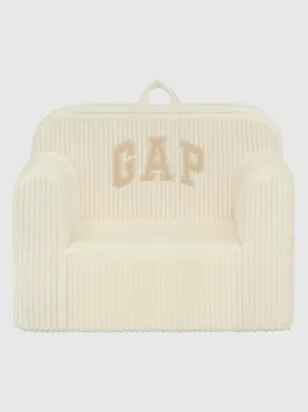 Pěnová židlička babyGap s žebrovaným velurem a logem