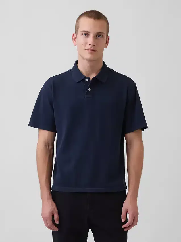 Polo tričko z piké s volným střihem