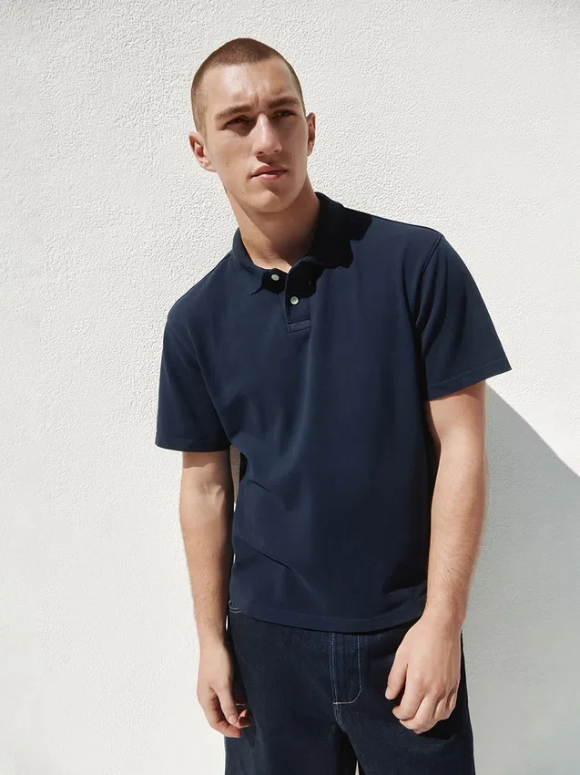 Polo tričko z piké s volným střihem