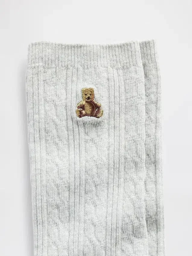 Ponožky s pleteným vzorem Brannan Bear