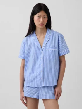 Popelinová pyžamová košile