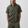 Popelínová košile s volným střihem
