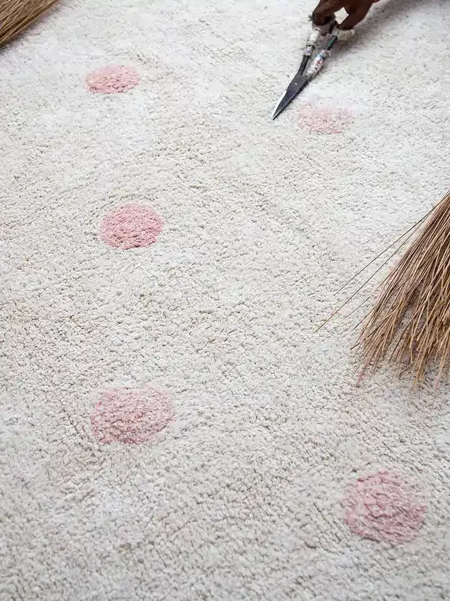 Pratelný koberec Lorena Canals Hippy Dots Vintage Nude