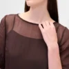 Průsvitné minišaty z organzy