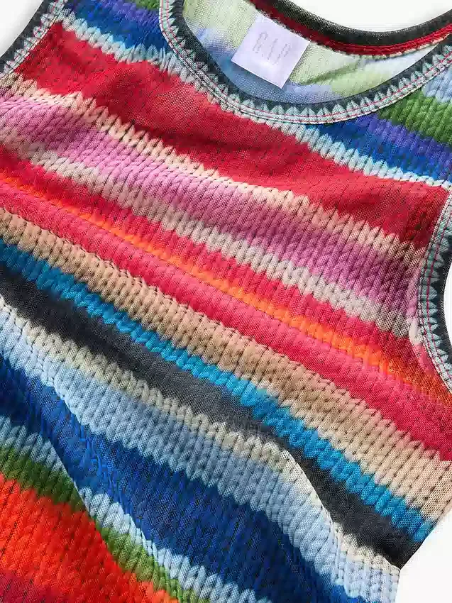 Průsvitné tílko Gapstudio Happy Stripe