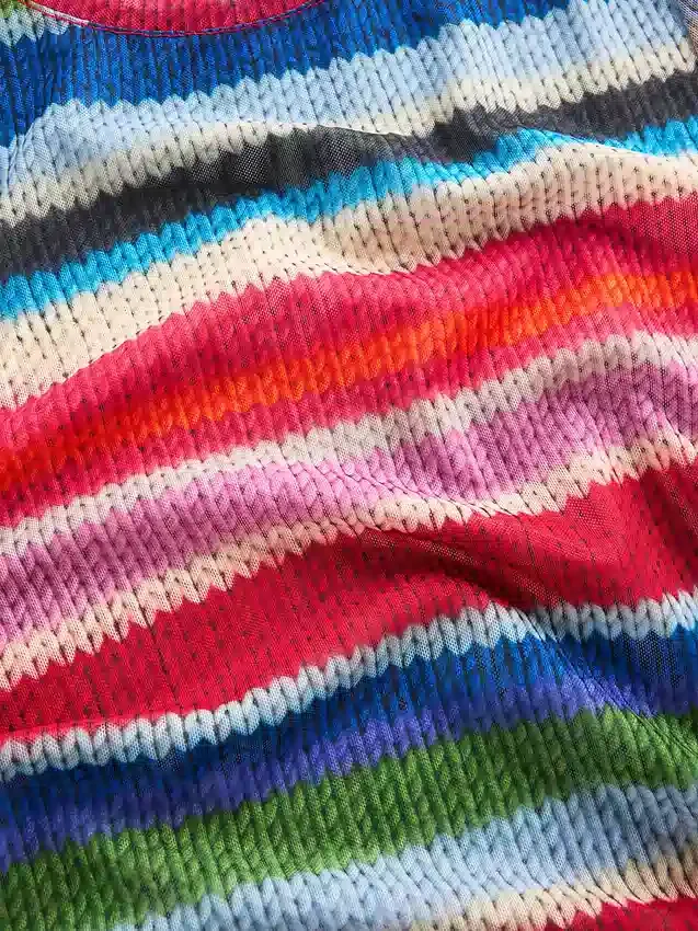 Průsvitné tričko Gapstudio Happy Stripe
