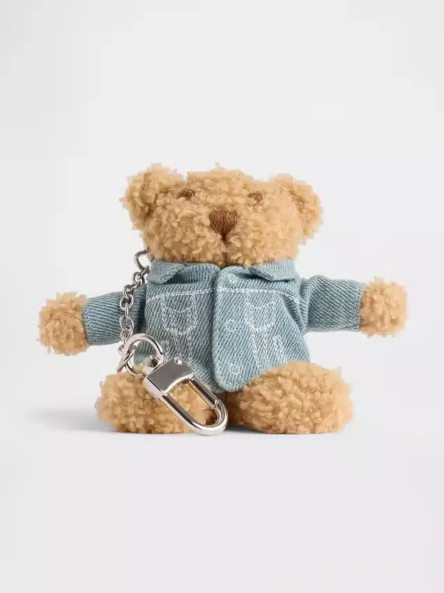 Přívěsek na tašku s motivem džínové bundy Brannan Bear