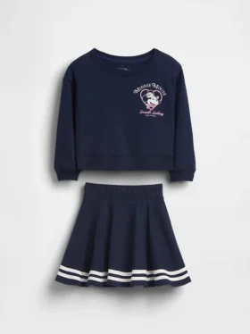 Sada GAP × Disney Miminka a Batolata Vintagesoft Terry Skort