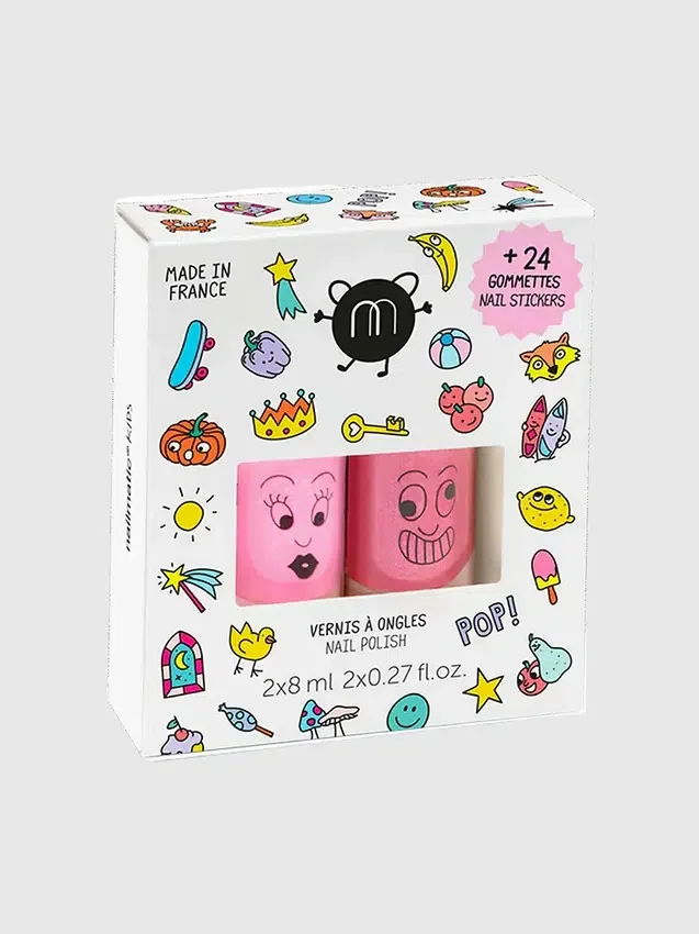 Sada laků na nehty a samolepek na nehty Nailmatic Pop