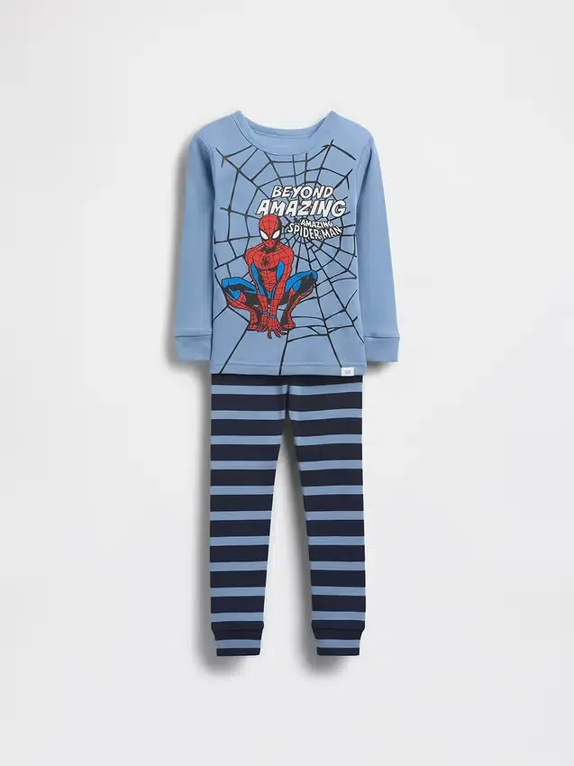 Sada pyžama pro miminka a batolata Spider-Man z organické česané bavlny