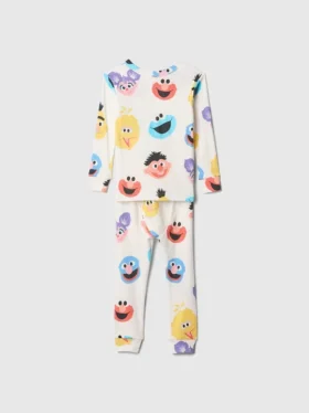 Sada pyžama z organické česané bavlny Sesame Street pro Miminka a Batolata