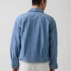 Sako z chambray v boxy střihu