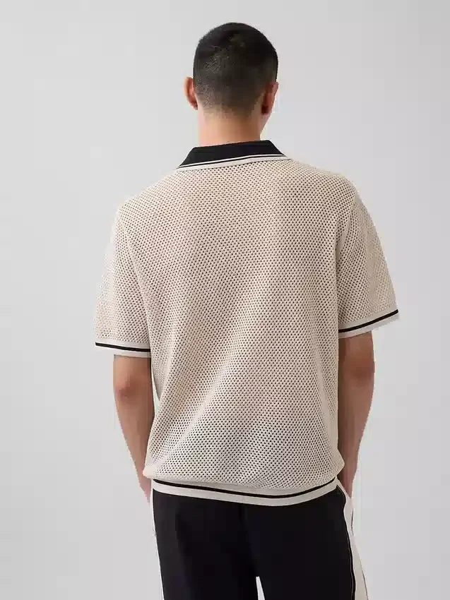 Síťovaný svetr Ouigap Polokošile