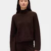 Svetr s rolákem a vzorem „shaker stitch“ z materiálu CashSoft