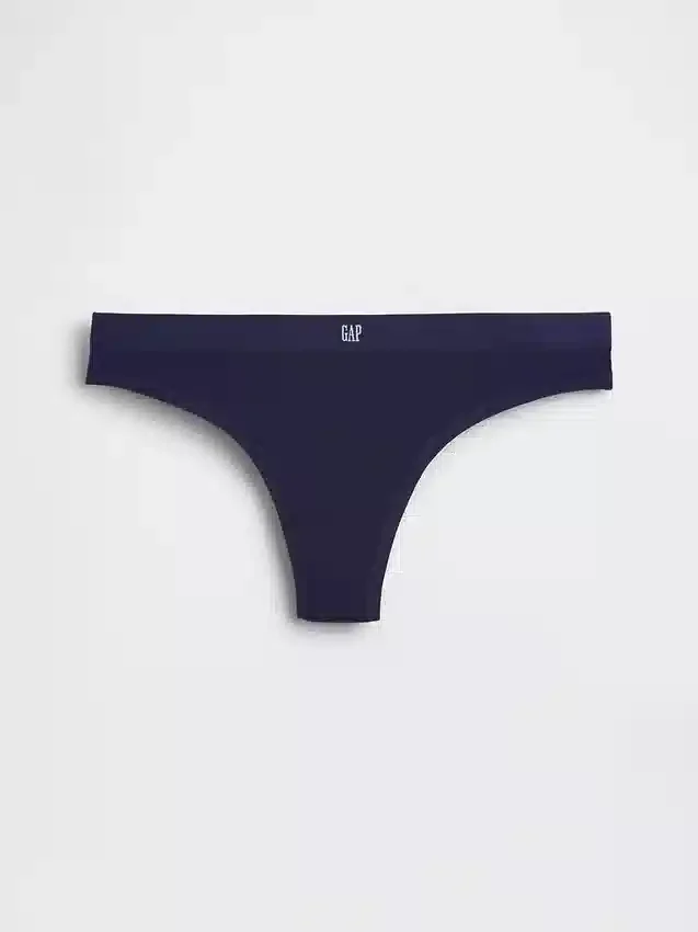 Tanga z organické strečové bavlny s logem