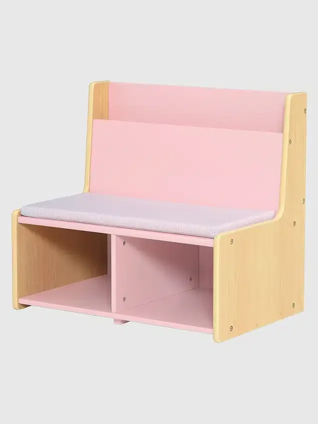 Čtecí kout pro batolata s polstrovanou lavicí