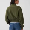Texturovaná bavlněná mikina s polovičním zipem v oversized střihu