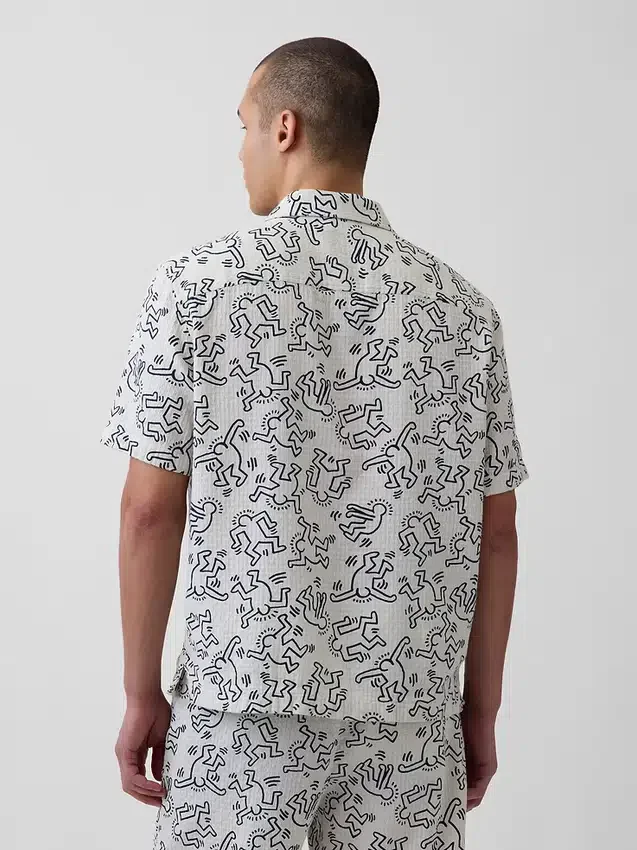 Texturovaná košile Keith Haring