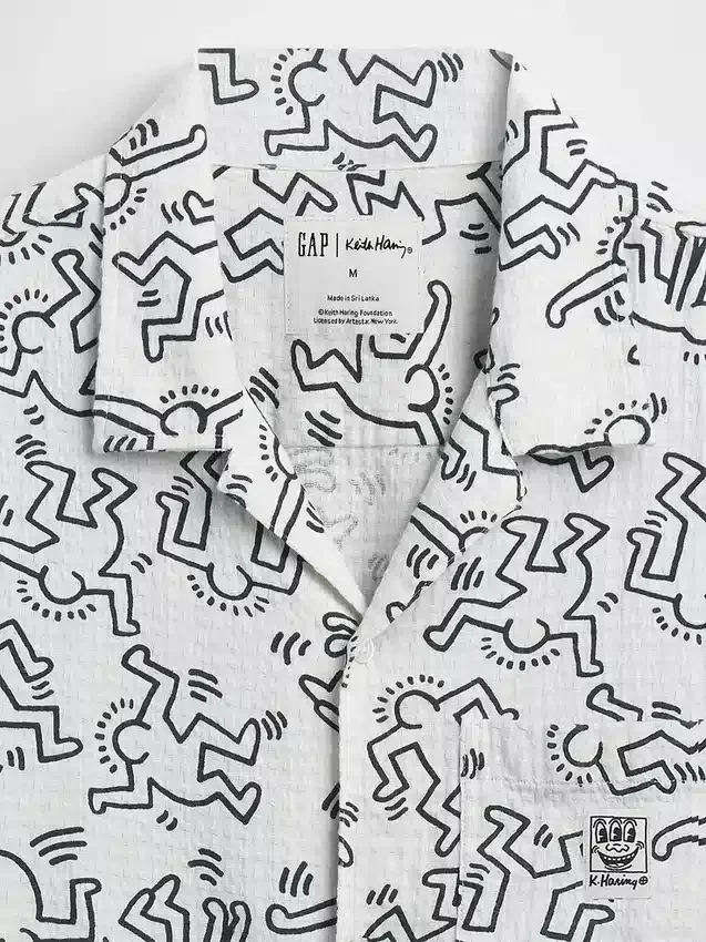 Texturovaná košile Keith Haring