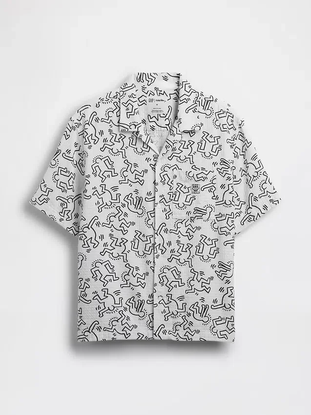Texturovaná košile Keith Haring