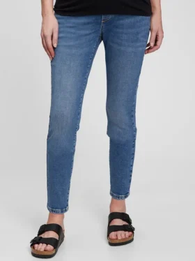 Těhotenské džíny True Skinny s celoplošným panelem