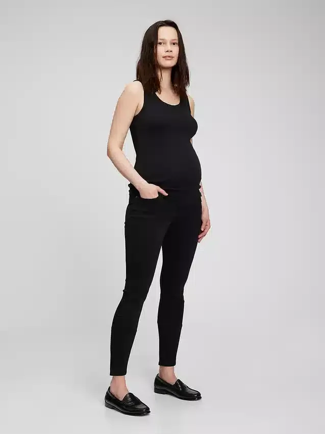 Těhotenské džíny True Skinny s celoplošným panelem