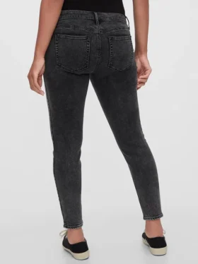 Těhotenské skinny džíny s vsadkou