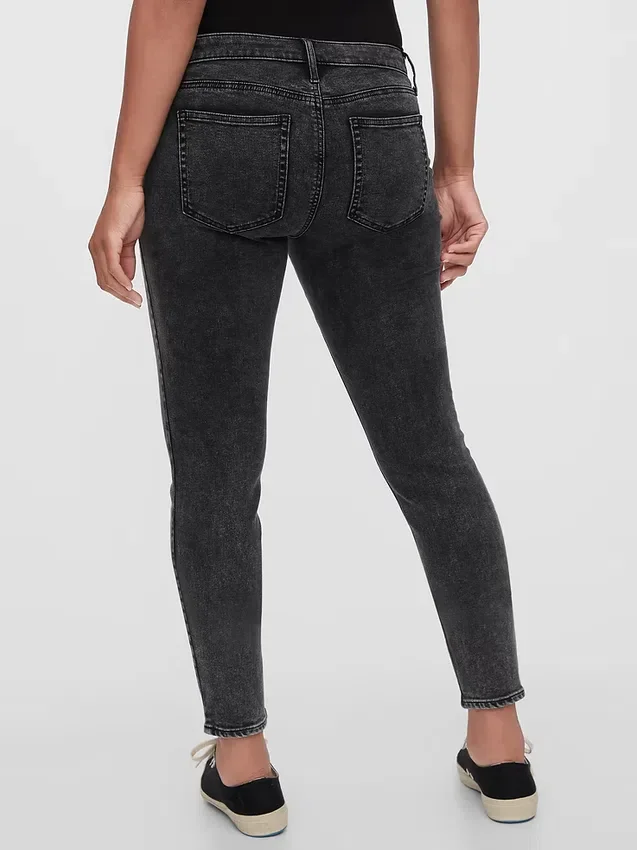 Těhotenské skinny džíny s vsadkou