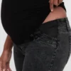 Těhotenské skinny džíny s vsadkou