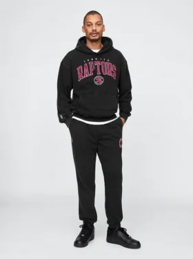 Těžké joggingové kalhoty s logem NBA Toronto Raptors