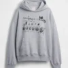 Těžká mikina s kapucí Jean-Michel Basquiat