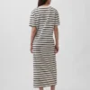 Těžké oversized maxi tričkové šaty
