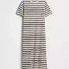Těžké oversized maxi tričkové šaty