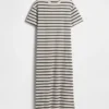 Těžké oversized maxi tričkové šaty