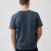 Těžké tričko s logem v volném střihu
