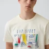 Těžké tričko s potiskem Gap Sport