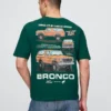 Těžké zkrácené tričko s potiskem Ford