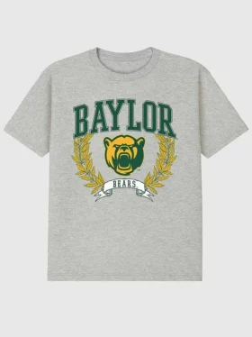 Tmavé tričko s potiskem „Laurels“ z Baylor University