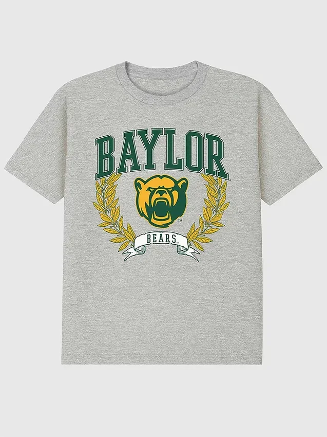 Tmavé tričko s potiskem „Laurels“ z Baylor University