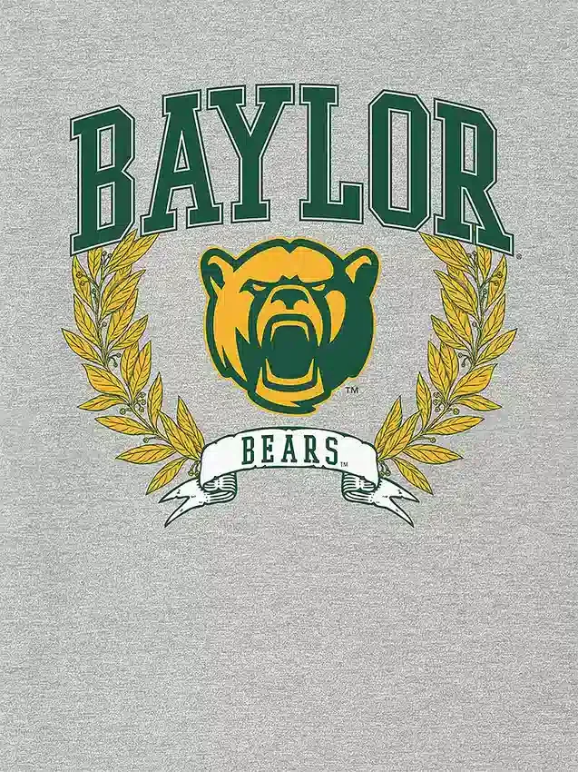 Tmavé tričko s potiskem „Laurels“ z Baylor University