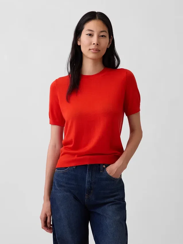 Top ze 100 % merino vlny