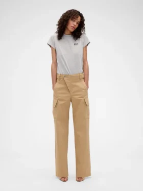 Tričko GAP × Victoria Beckham z organické bavlny s logem