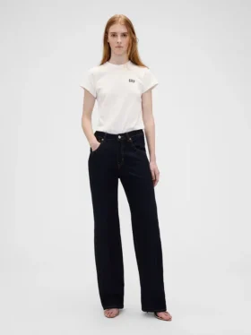 Tričko GAP × Victoria Beckham z organické bavlny s logem